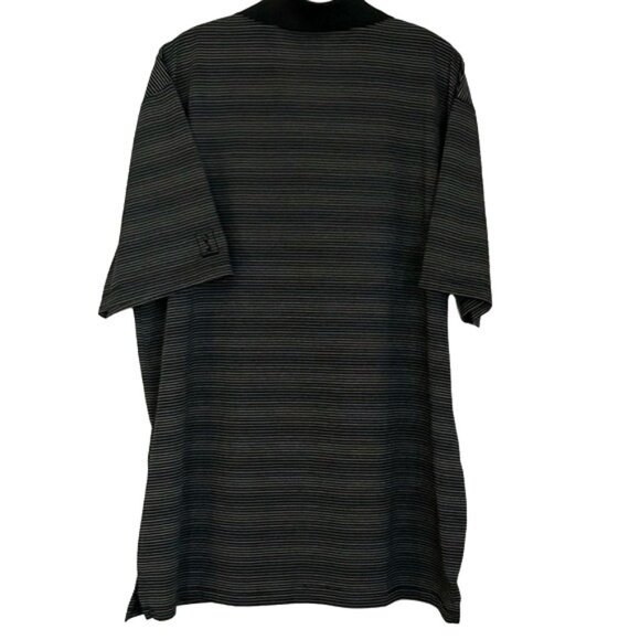 PGA Tour Polo Short Sleeve XXL  Black Pinstripe Golf Shirt - Picture 12 of 12